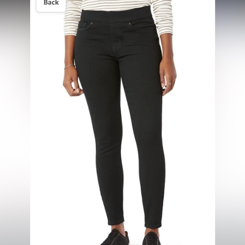 Women's Totally Shaping Pull-On Skinny Jeans Signature Levi Strauss Black 12L